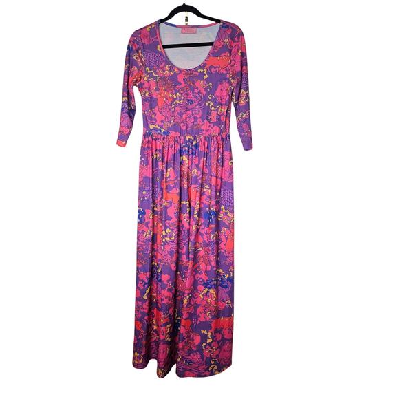 beautiful genius Dresses & Skirts - Beautiful Genius Jordan Piantedosi S Zodiac Dress Orange Boho Retro Cotton